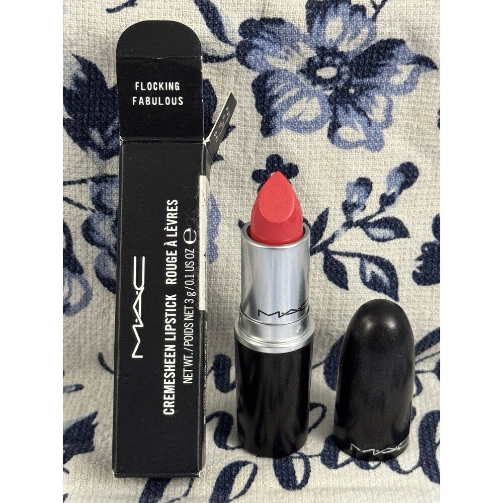 RARE 2015 MAC Flocking Fabulous Lipstick Flamingo Park Collection NIB AA5